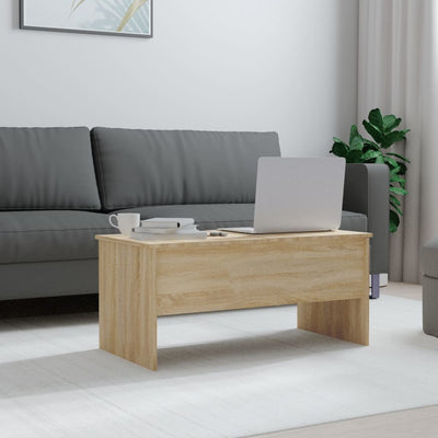 Sohvapöytä Sonoma-tammi 102x50,5x46,5 cm tekninen puu