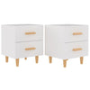 Valkoinen yöpöydät Natalia 40x35x47,5cm (2 kpl)