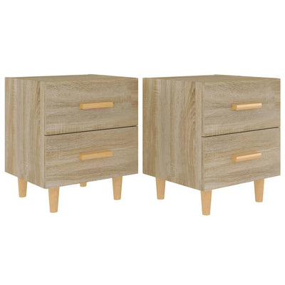 Yöpöydät 2 kpl Sonoma-tammi 40x35x47,5 cm