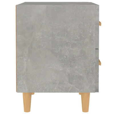 Yöpöydät 2 kpl betoninharmaa 40x35x47,5 cm