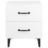 Valkoinen yöpöydät Liuca 40x35x47,5cm (2 kpl)