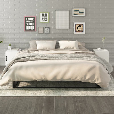 Valkoinen yöpöydät Podu (2 kpl puinen)