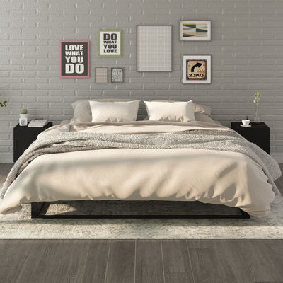 Musta yöpöydät Podu (2 kpl puinen)