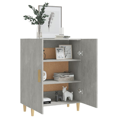 Senkki betoninharmaa 70x34x90 cm tekninen puu