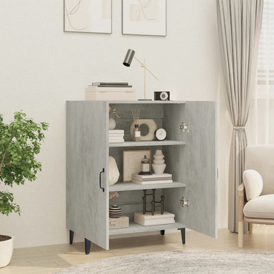 Senkki betoninharmaa 70x34x90 cm tekninen puu