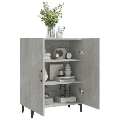 Senkki betoninharmaa 70x34x90 cm tekninen puu