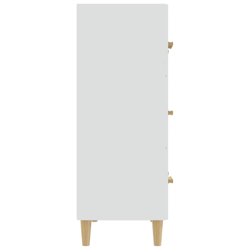 Valkoinen senkki Ersilica 70x34x90cm (puinen)