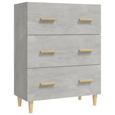 Senkki betoninharmaa 70x34x90 cm tekninen puu