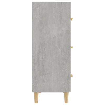 Senkki betoninharmaa 70x34x90 cm tekninen puu