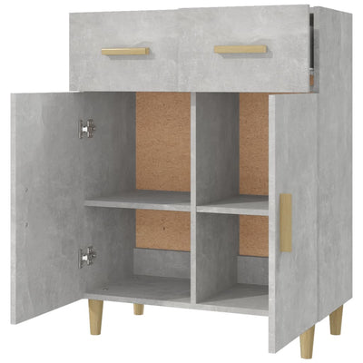 Senkki betoninharmaa 69,5x34x89 cm tekninen puu