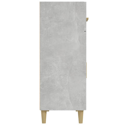 Senkki betoninharmaa 69,5x34x89 cm tekninen puu