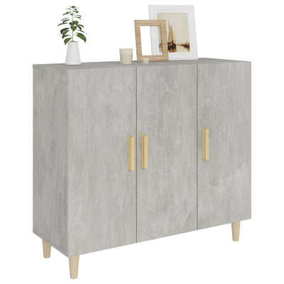 Senkki betoninharmaa 90x34x80 cm tekninen puu