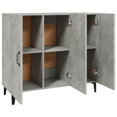 Senkki betoninharmaa 90x34x80 cm tekninen puu