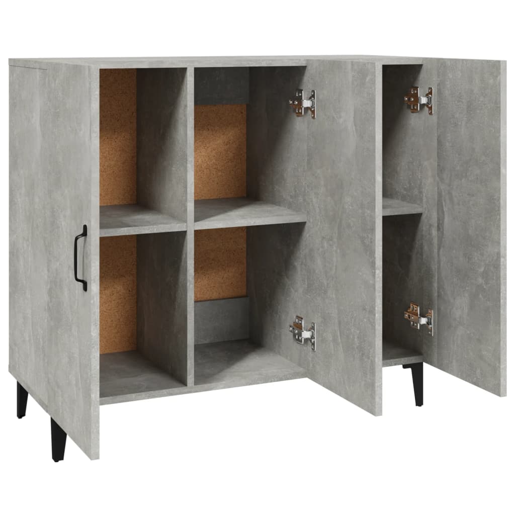 Betoninharmaa senkki Anelice 90x34x80cm (puinen)