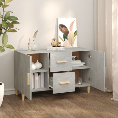 Senkki betoninharmaa 100x36x60 cm tekninen puu
