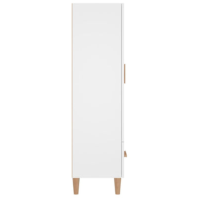 Kaappi valkoinen 70x31x115 cm tekninen puu
