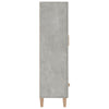 Kaappi betoninharmaa 70x31x115 cm tekninen puu