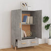 Kaappi betoninharmaa 70x31x115 cm tekninen puu