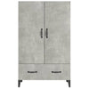 Kaappi betoninharmaa 70x31x115 cm tekninen puu