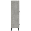 Kaappi betoninharmaa 70x31x115 cm tekninen puu