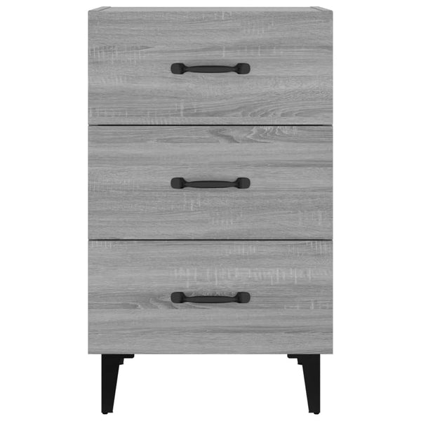 Yöpöytä harmaa Sonoma 40x40x66 cm tekninen puu