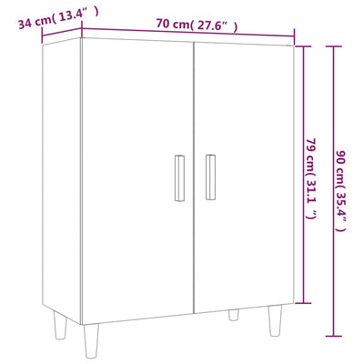 Senkki savutammi 70x34x90 cm tekninen puu