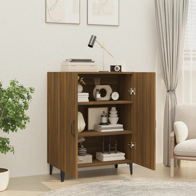Senkki ruskea tammi 70x34x90 cm tekninen puu