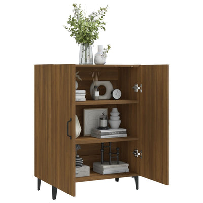 Senkki ruskea tammi 70x34x90 cm tekninen puu