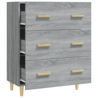 Senkki harmaa Sonoma 70x34x90 cm tekninen puu