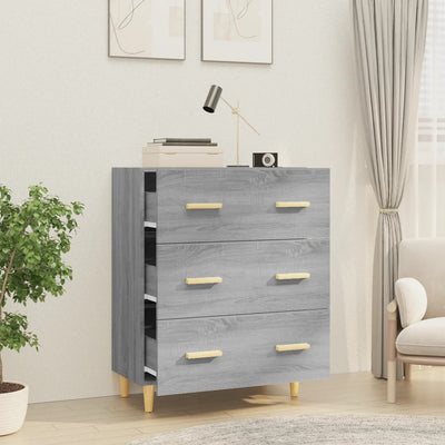 Senkki harmaa Sonoma 70x34x90 cm tekninen puu