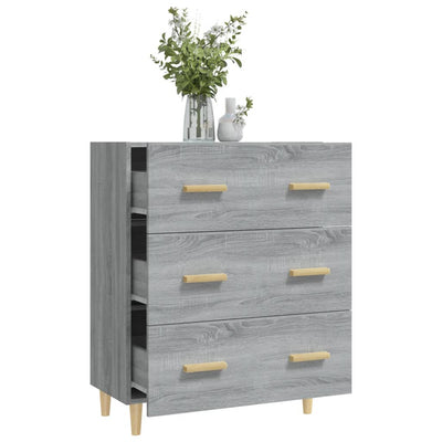 Senkki harmaa Sonoma 70x34x90 cm tekninen puu