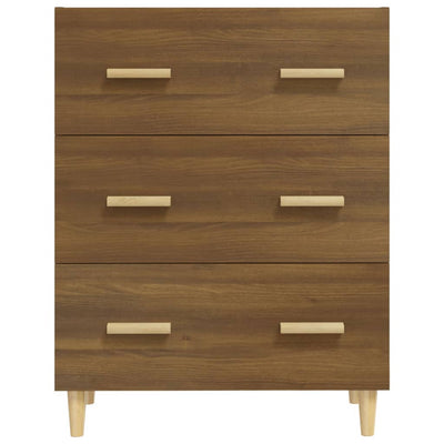 Senkki ruskea tammi 70x34x90 cm tekninen puu