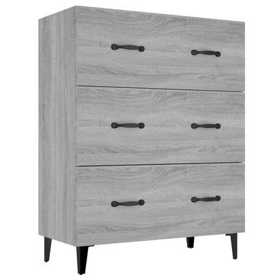Senkki harmaa Sonoma 69,5x34x90 cm tekninen puu
