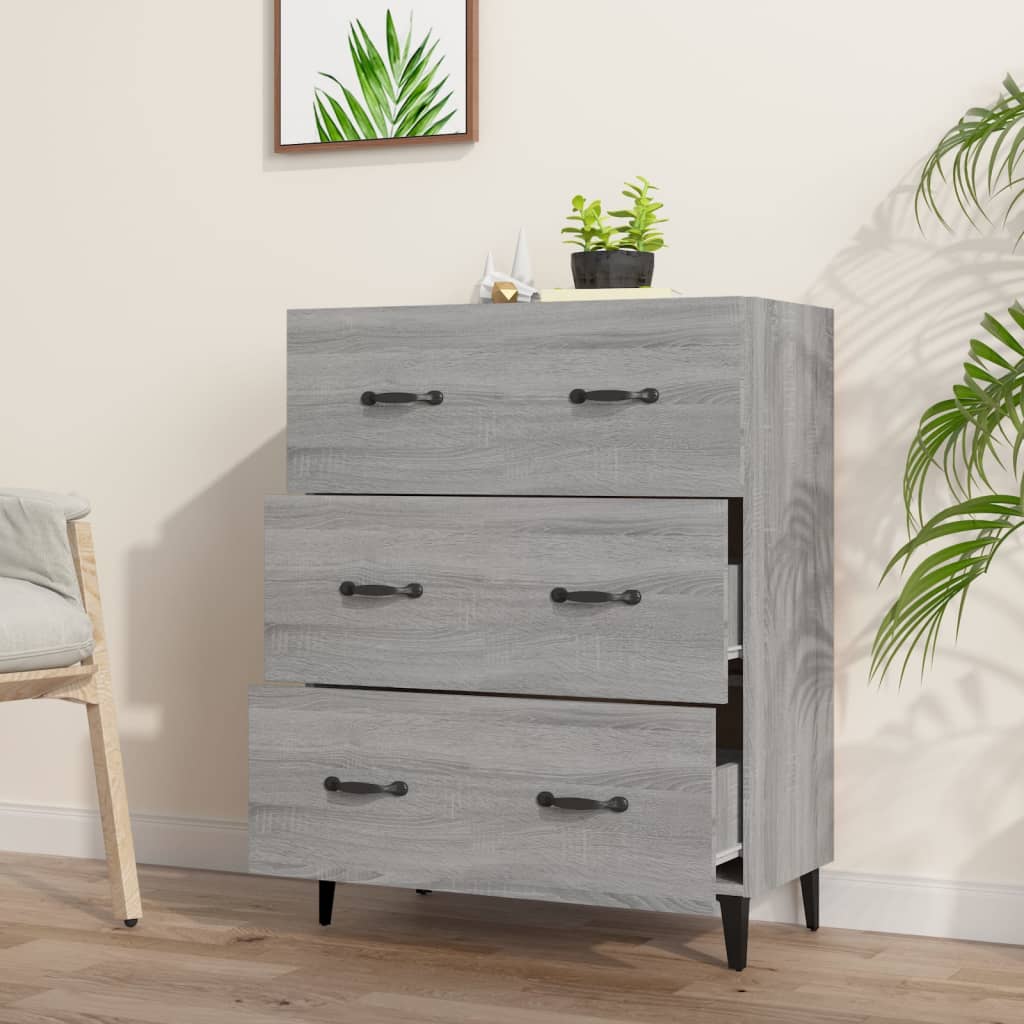 Harmaa senkki Anasiea 69,5x34x90cm (puinen)