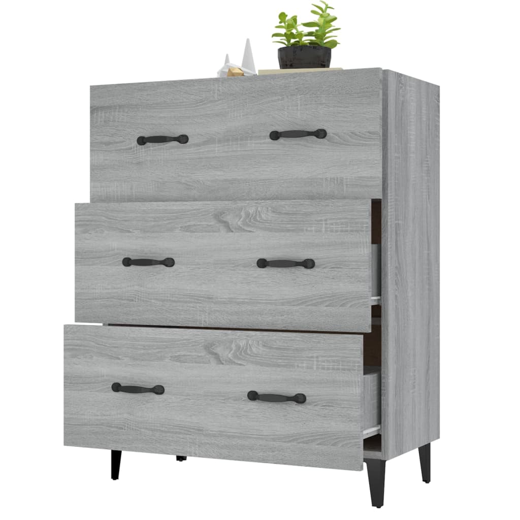Harmaa senkki Anasiea 69,5x34x90cm (puinen)