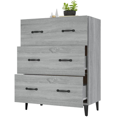 Senkki harmaa Sonoma 69,5x34x90 cm tekninen puu