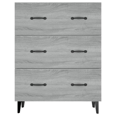 Senkki harmaa Sonoma 69,5x34x90 cm tekninen puu