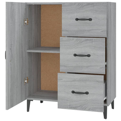 Senkki harmaa Sonoma 69,5x34x90 cm tekninen puu