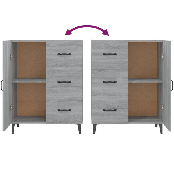 Harmaa senkki Benescu 69,5x34x90cm (puinen)