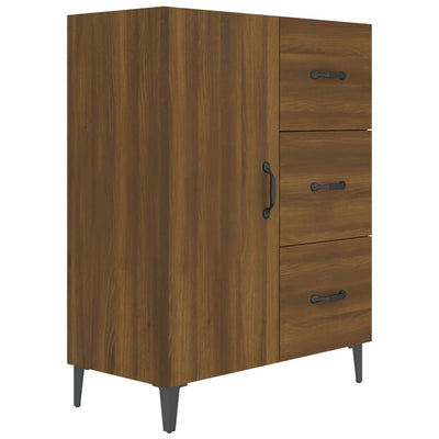 Senkki ruskea tammi 69,5x34x90 cm tekninen puu