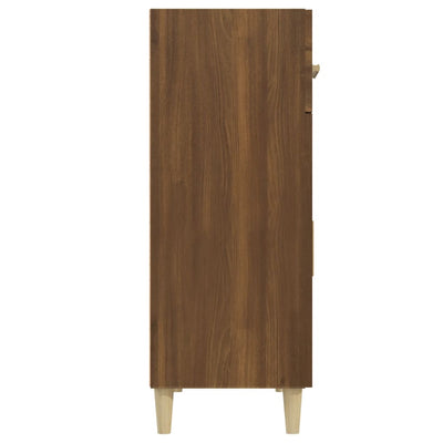 Senkki ruskea tammi 69,5x34x89 cm tekninen puu