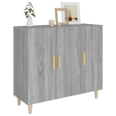 Senkki harmaa Sonoma 90x34x80 cm tekninen puu