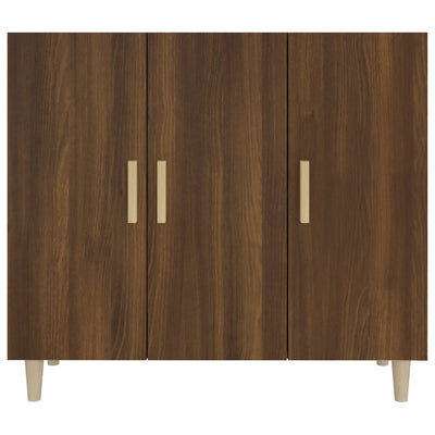 Senkki ruskea tammi 90x34x80 cm tekninen puu