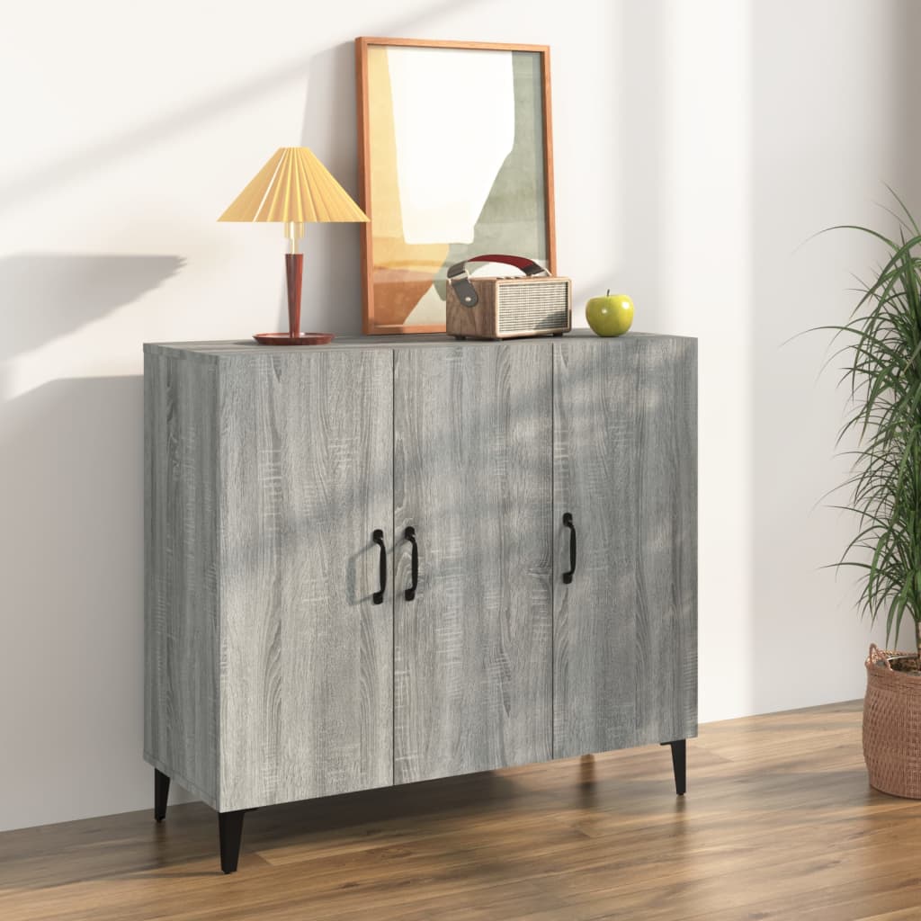Harmaa senkki Anelice 90x34x80cm (puinen)
