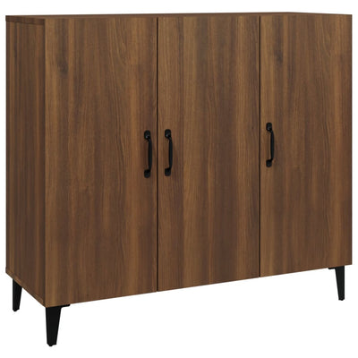 Senkki ruskea tammi 90x34x80 cm tekninen puu