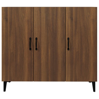 Senkki ruskea tammi 90x34x80 cm tekninen puu