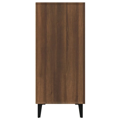 Senkki ruskea tammi 90x34x80 cm tekninen puu
