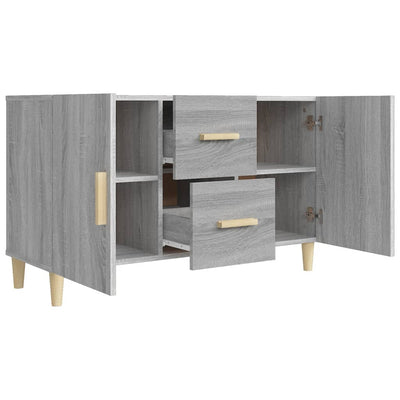 Senkki harmaa Sonoma 100x36x60 cm tekninen puu