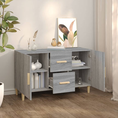 Senkki harmaa Sonoma 100x36x60 cm tekninen puu