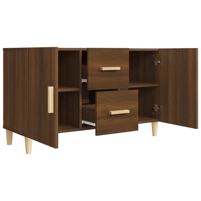 Senkki ruskea tammi 100x36x60 cm tekninen puu